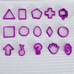 FARBERWARE 15 Piece Shape + Symbols Cookie Cutter Set